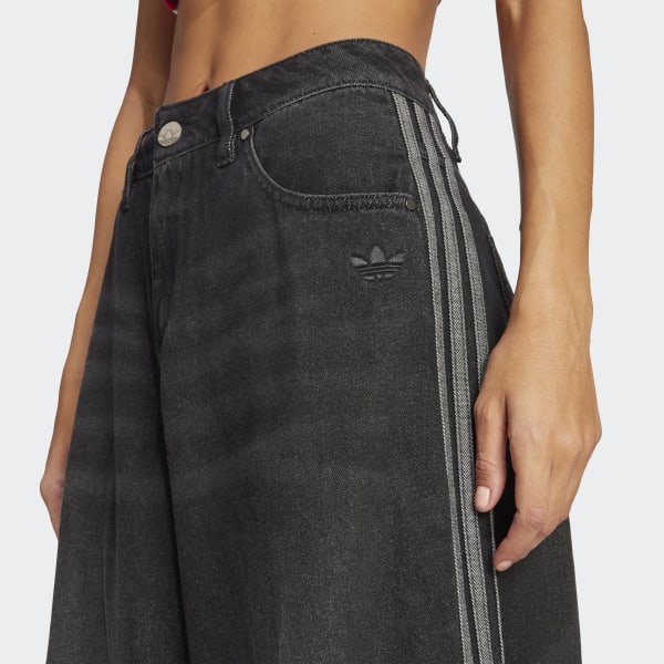 adidas Adicolor Denim Adilenium Pant - Black | Free Shipping with