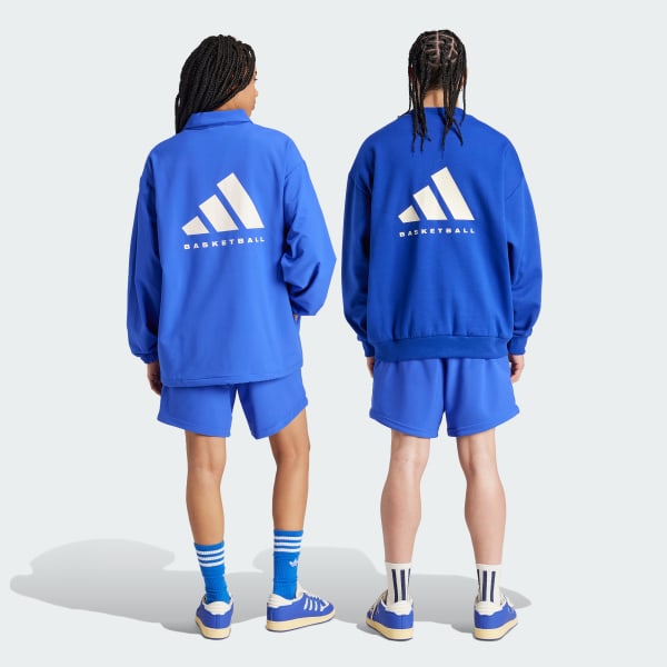 Bleu Short tissé adidas Basketball