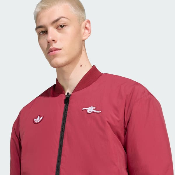 adidas Arsenal Terrace Icons Jacket - Burgundy | Free