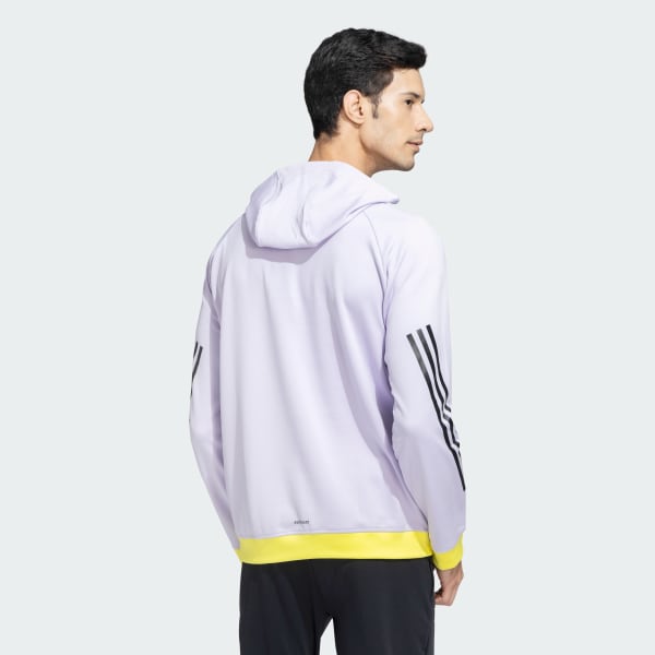 adidas India Cricket Training Hoodie Purple adidas India