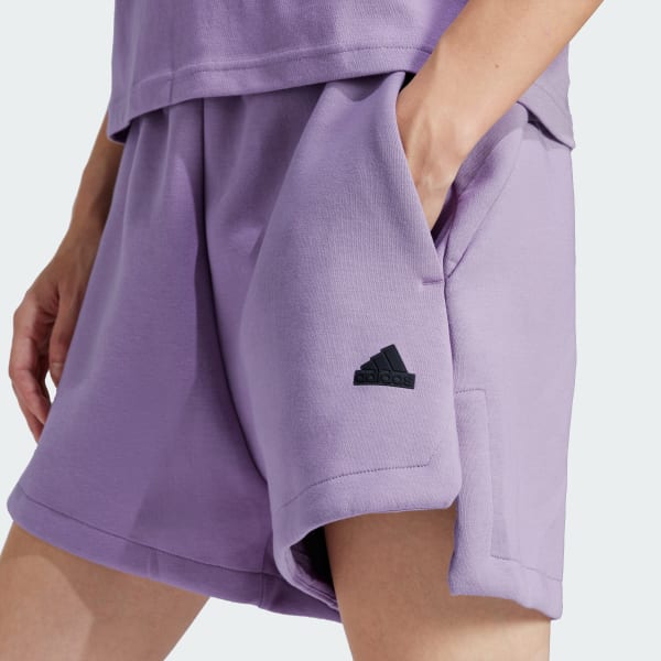 Purple adidas shorts top womens