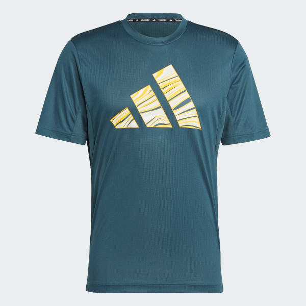 Turquoise HIIT Graphic Slogan Training Tee