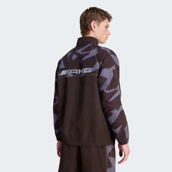 Brown AMG CAMO WOVEN TRACK JACKET