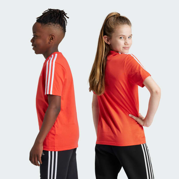 Orange Essentials 3-Stripes Cotton Tee