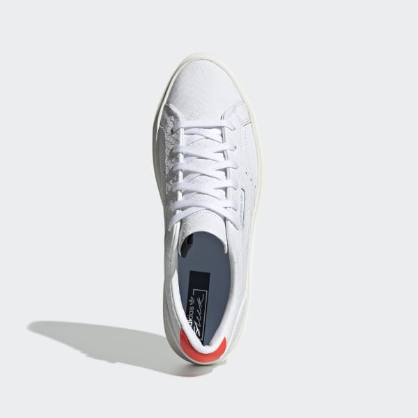 adidas w super sleek white solar red