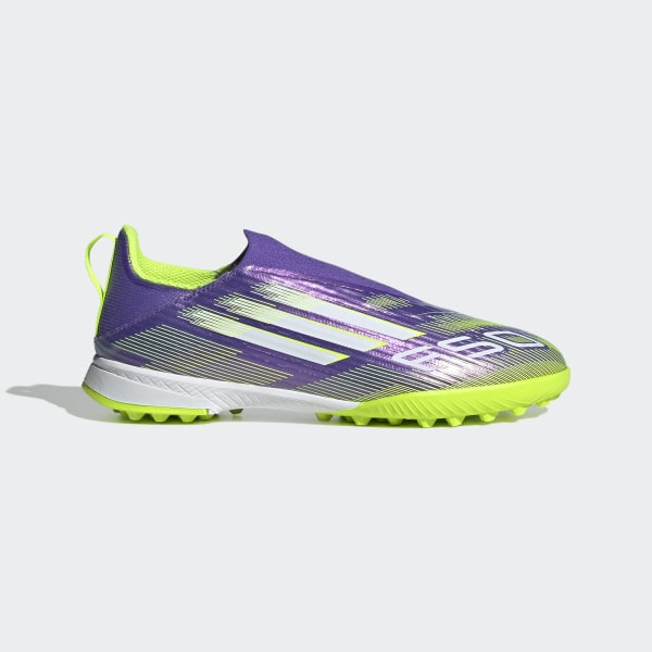 adidas F50 League Laceless Turf Cleats Kids - Purple | Free