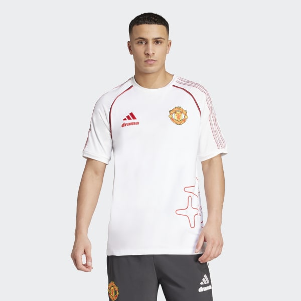 adidas Manchester United x Drama Call Tee - White | adidas Singapore