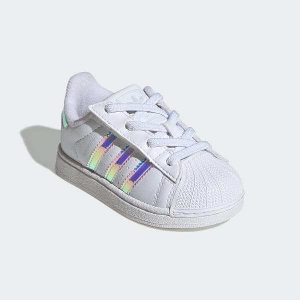สีขาว รองเท้า adidas Originals Superstar II COMFORT CLOSURE ELASTIC LACE