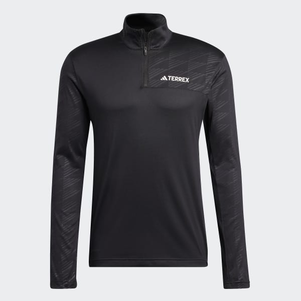 Μαύρο Terrex Multi Half-Zip Long Sleeve Tee