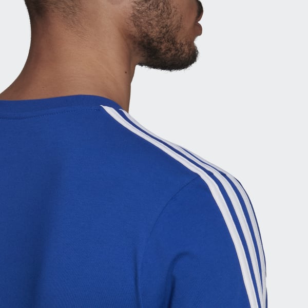 Blauw Essentials 3-Stripes T-shirt