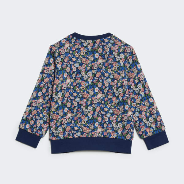 Blauw adidas Originals x Liberty London Setje Kids