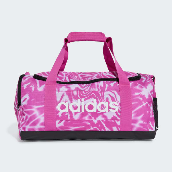 Rosa Maleta Deportiva Linear Graphic Duffel Pequeña