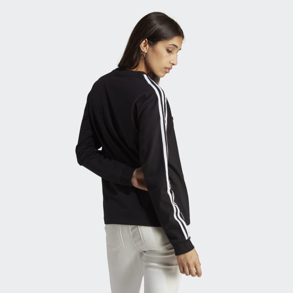cerná Tričko Adicolor Classics Long Sleeve