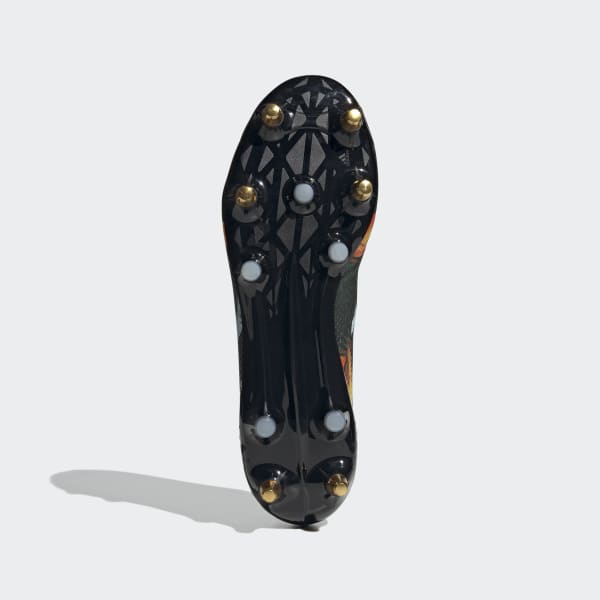 Svart Rugby Adizero RS7 Soft Ground Boots
