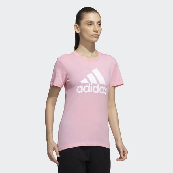 Pink ESSENTIALS BIG LOGO TEE