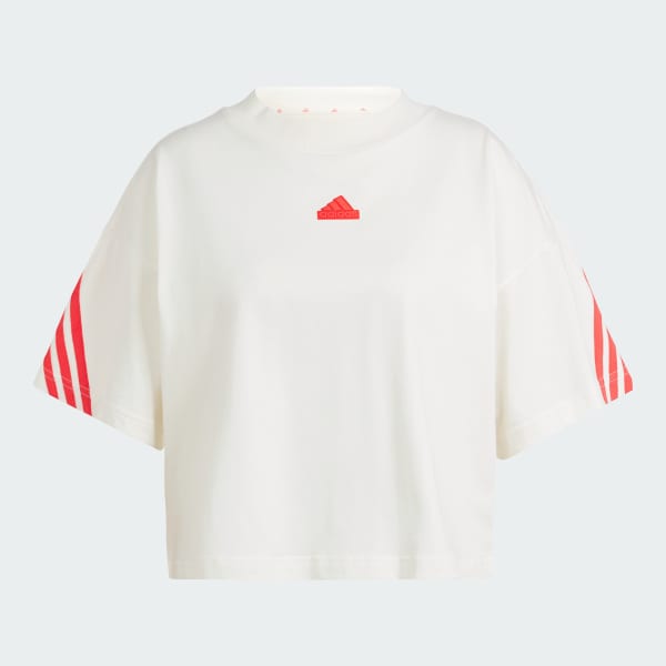สีขาว เสื้อยืด Future Icons 3-Stripes