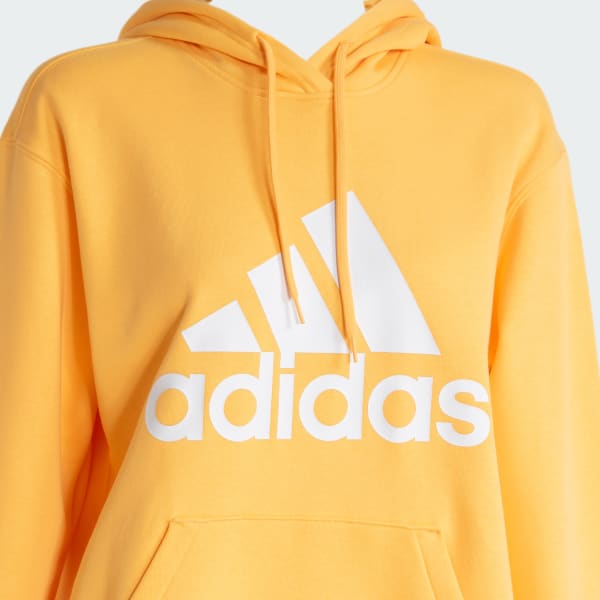 Moletom Capuz Fleece Regular Essentials Big Logo Amarelo adidas