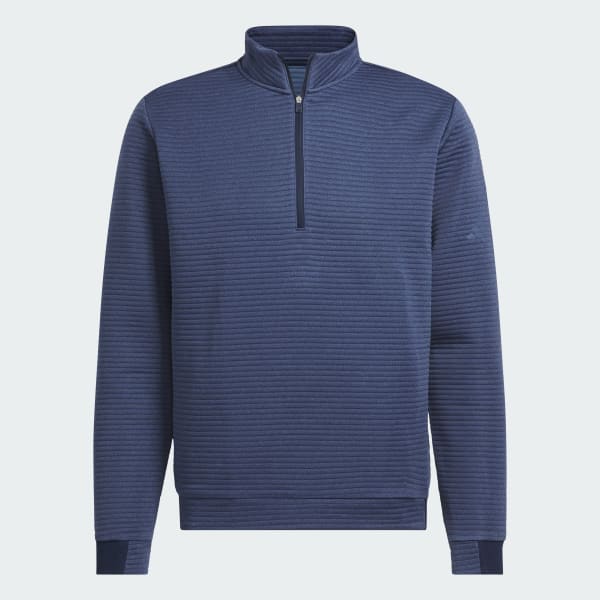 adidas ULT365 DWR Textured 1/4 Zip Golf Pullover - Navy