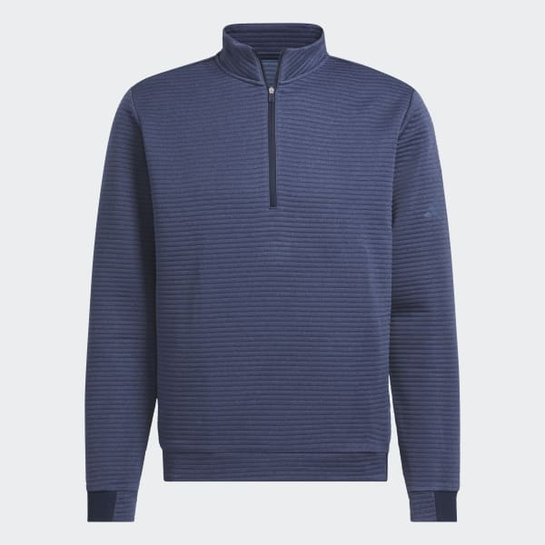 adidas Ultimat365 DWR Textured Quarter-Zip Pullover - Black | Free