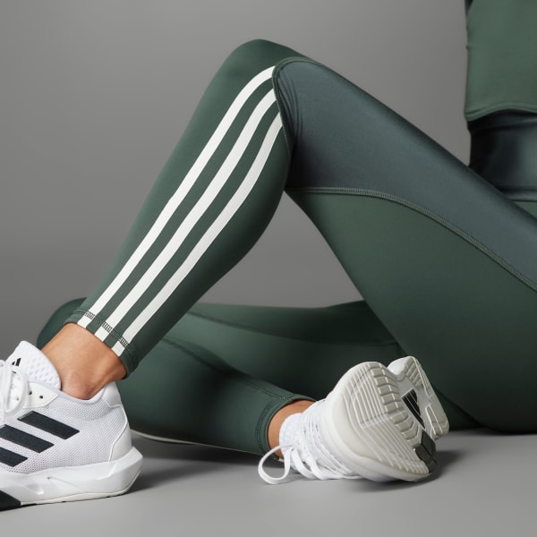 adidas Techfit Hyperglam Full-Length Printed Leggings - Beige