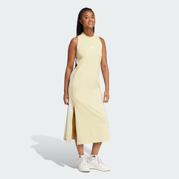 Kuning Dress Long Racerback Essentials 3-Stripes