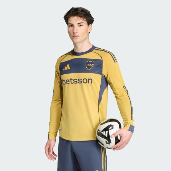 Adidas Playera Boca Juniors Manga Larga Camiseta Alternativa Boca