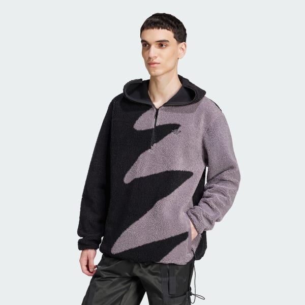 Adidas Premium Fleece Top Black M Mens Originals Jackets
