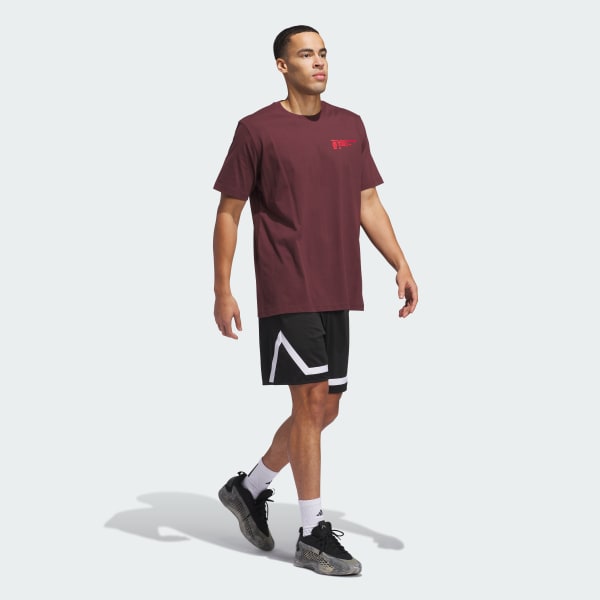 Burgundy Worldwide Hoops Graphic Tee