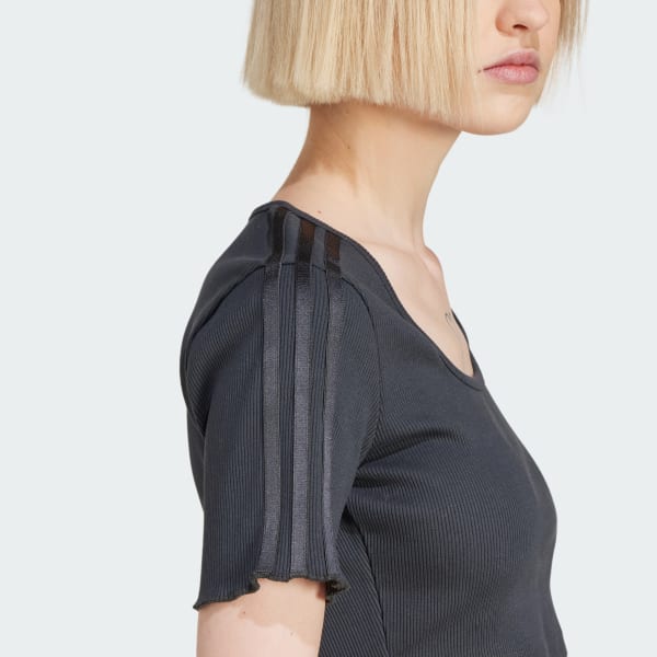 Tシャツ・カットソー adidas Baby Crop Tee Black JN3013 adidas BABY TEE CARBON （アディダス ベビー Tシャツ-ブラック