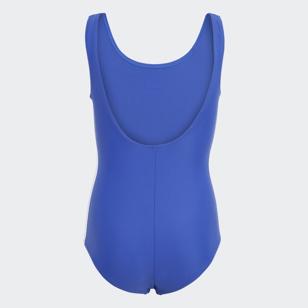 Blau Originals Adicolor 3-Streifen Badeanzug
