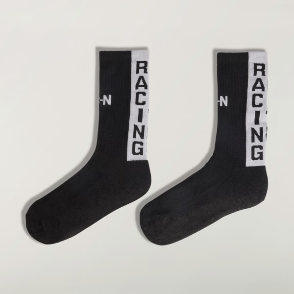 Svart Y-3-N ribbade strumpor