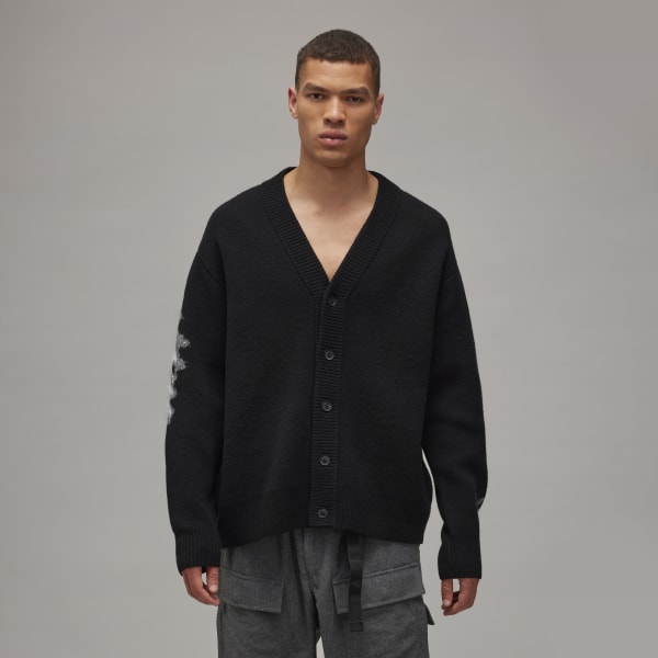 adidas Y-3 Graphic Knit Cardigan - Black | adidas Singapore