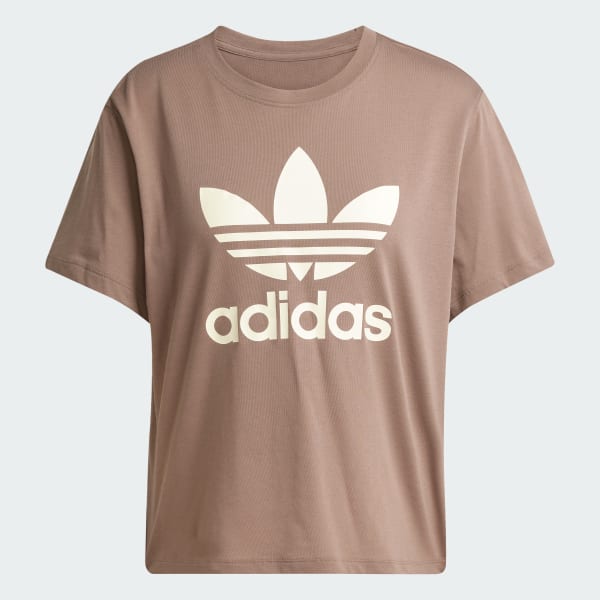 Brown Adicolor Trefoil Boxy Tee
