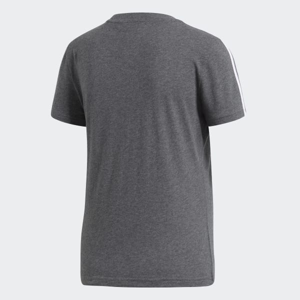 Grau Essentials 3-Streifen T-Shirt