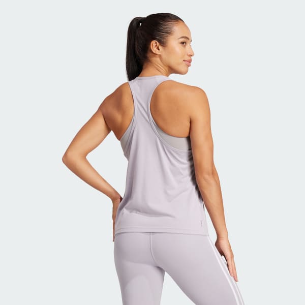 Grey Train Essentials Minimal Branding Racerback Tank Top