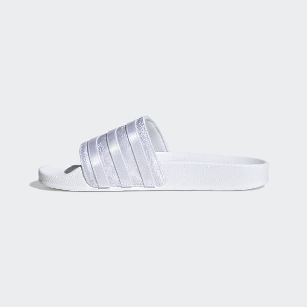 adidas white adilette slides