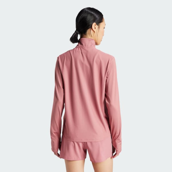 Pink half zip jacket store