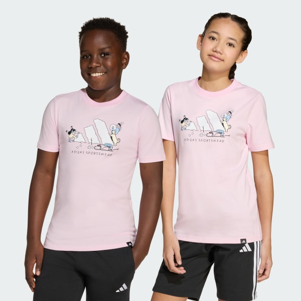 Rose Winter Sports Graphic T-Shirt Kids