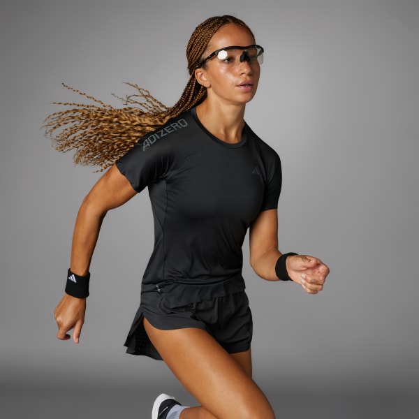 Black Adizero Running Tee