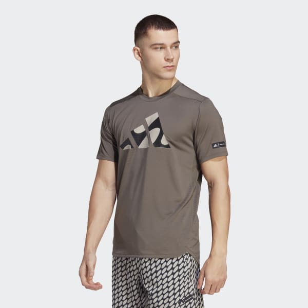 parásito montón Desnudo adidas x Marimekko Designed for Training Tee - Brown | Men's Training |  adidas US