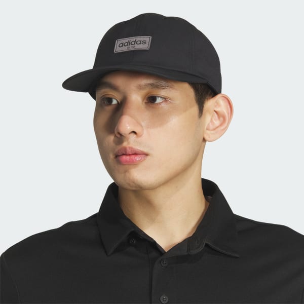 Black Court Relaxed Strapback Hat