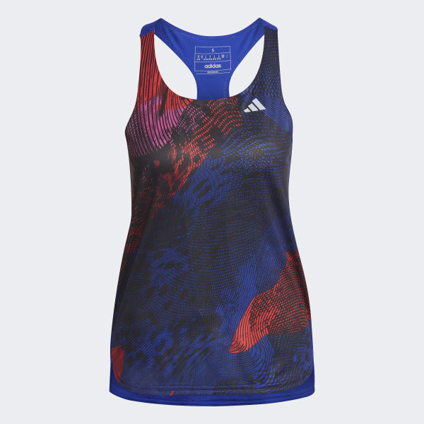 Blue Adizero Running Tank Top