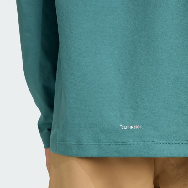 adidas Terrex Multi Climacool Hooded Long Sleeve Top - Green