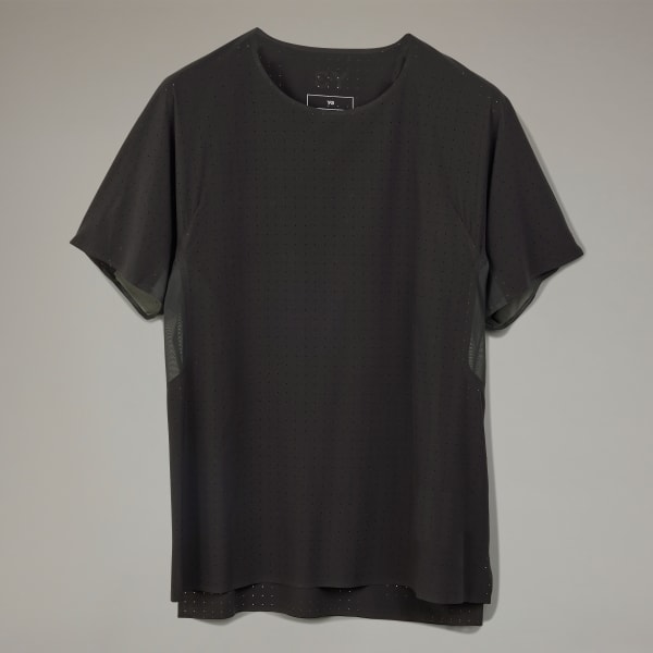 adidas Y-3 Running Short Sleeve Tee - Black | Free Shipping