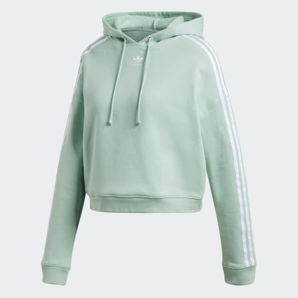 adidas Cropped Hoodie - Green | adidas UK adidas Cropped Hoodie - Green | adidas UK