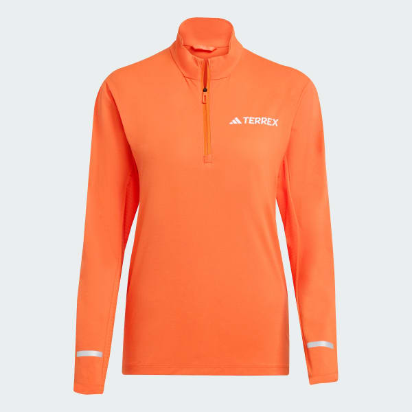 Orange Terrex Xperior Half-Zip langærmet