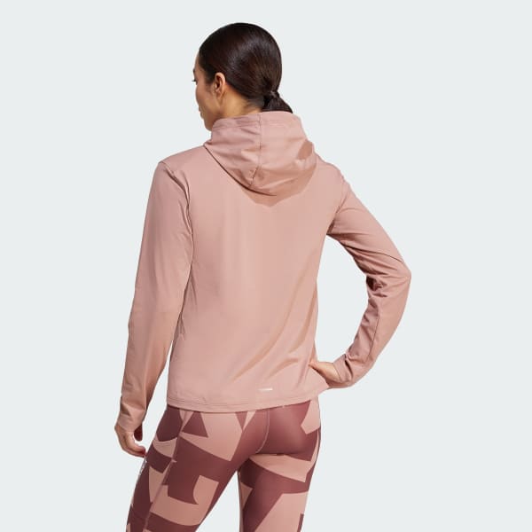 Pink Terrex Multi Climacool Hooded Long Sleeve Top