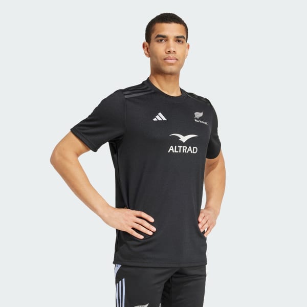 cerná Dres All Blacks Rugby AEROREADY Short Sleeve