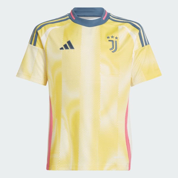 Yellow Juventus 24/25 Away Jersey Kids