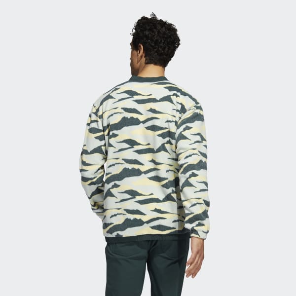 Gron Texture-Print Crew sweatshirt